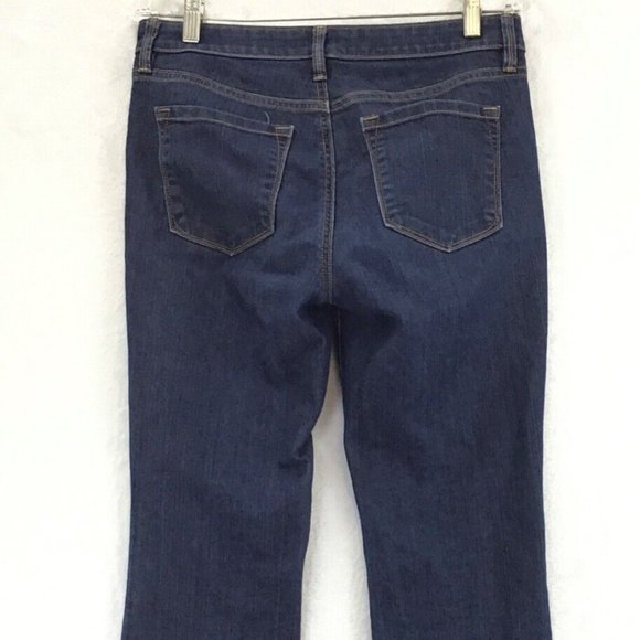 Ann Taylor Loft Womens Size 8 Modern Boot Jeans Inseam 33" Whiskering Stretch - Picture 3 of 11